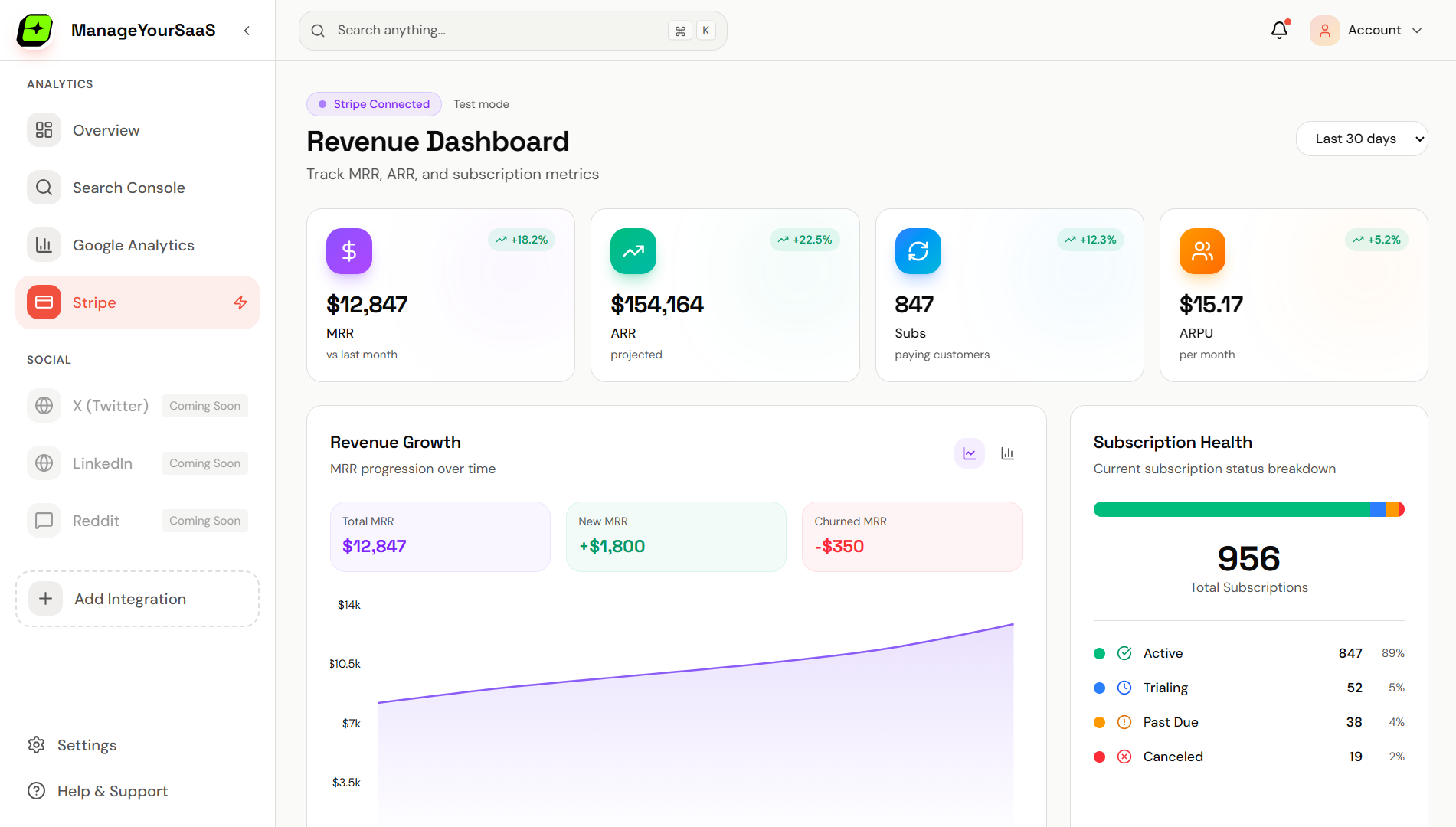 Integration Settings